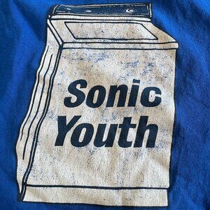 Blue Sonic Youth "Washing Machine" t-shirt size medium